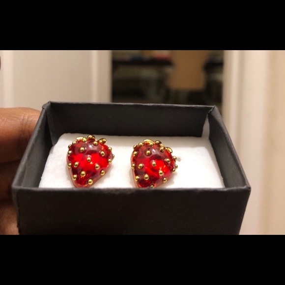 - Katespade strawberry earrings - Picture 8 of 10